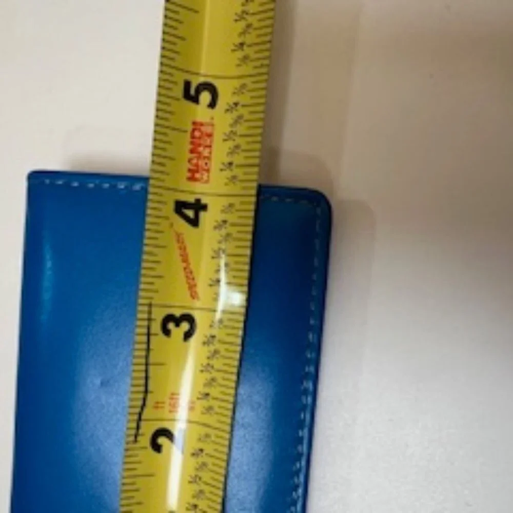 Winn International Leather Card Case Teal